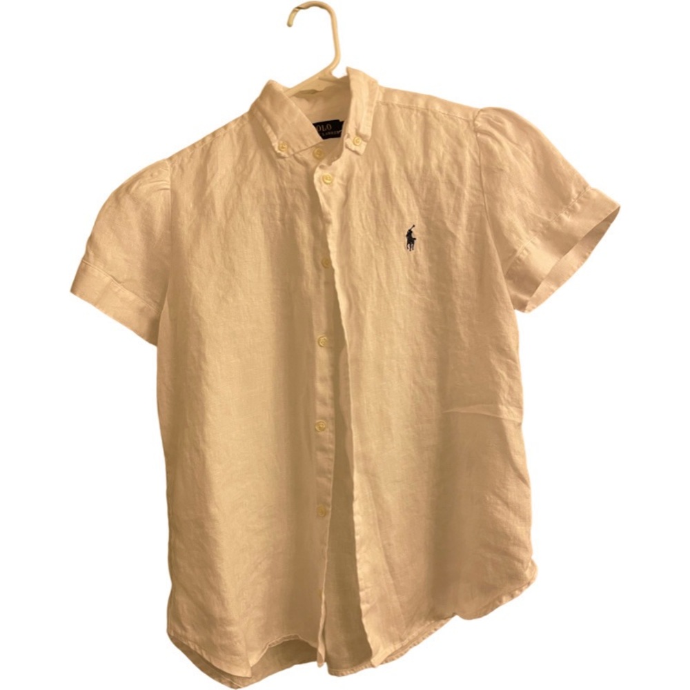 Ralph Lauren white Linen shirt